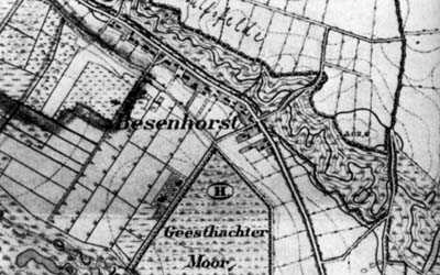 Besenhorst auf einer Karte von 1879