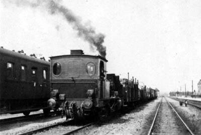 Gterzug fr Krmmel im Bahnhof Geesthacht um 1944